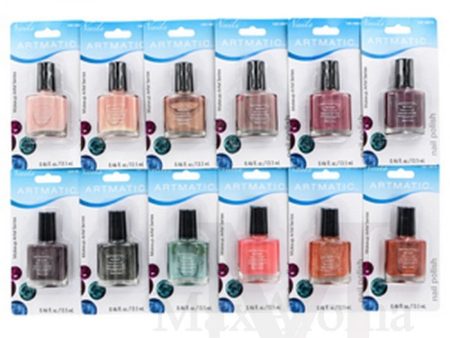 Artmatic Mega Glitz Nail Polish Collection 72 PCS.  ASSORTED COLORS  .46 OZ  EA (13.5) ML) For Cheap