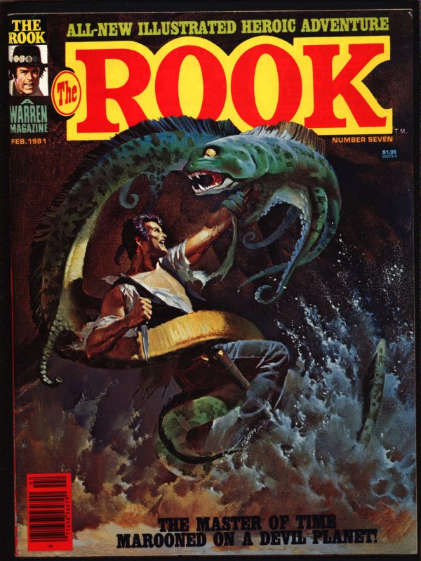 Warren Comics Magazine, The ROOK #7, time-travel, Bill Dubay, Luis Bermejo, Abel Laxamana, Alfredo P. Alcala Cheap