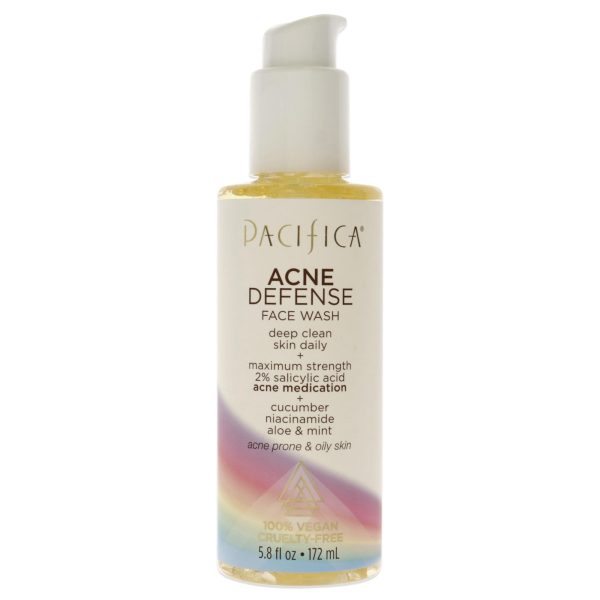 Acne Defense Face Wash by Pacifica for Unisex - 5.8 oz Cleanser Online now