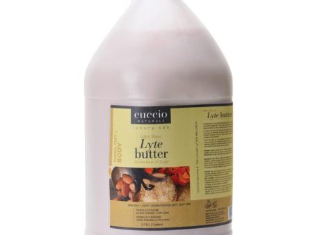 Ultra Sheer Lyte Butter - Vanilla Bean and Sugar by Cuccio Naturale for Unisex - 1 Gallon Body Butter Online now