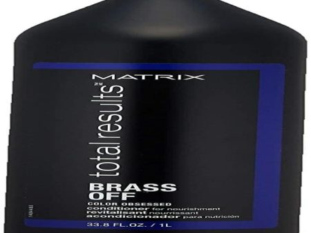 Total Result Brass Off Conditioner by Matrix for Unisex - 33.8 oz Conditioner Online Hot Sale