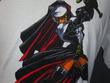 WARRIOR NUN AREALA Deadstock X L T-shirt Talking Tops Ben Dunn Ninja High School Antarctic Press Anime American Manga Fashion