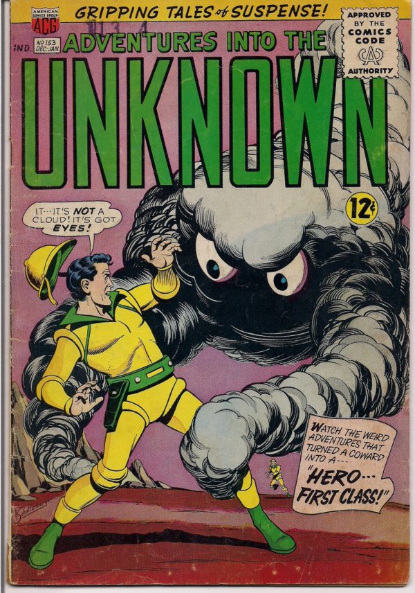 American Comics Group A C G Adventures into the UNKNOWN #153 1964  Pete Costanza art Online