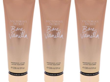 Bare Vanilla Fragrance Lotion by Victorias Secret for Women - 8 oz Body Lotion - Pack of 3 Online