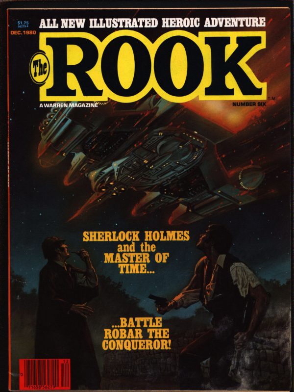 Warren Comics Magazine, The ROOK #6, time-travel, Bill Dubay, Sherlock Holmes, Alfredo P. Alcala, Lee Elias, Jose Ortiz Supply