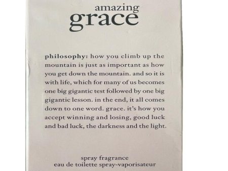 Amazing Grace by Philosophy for Women - 4 oz EDT Spray For Sale