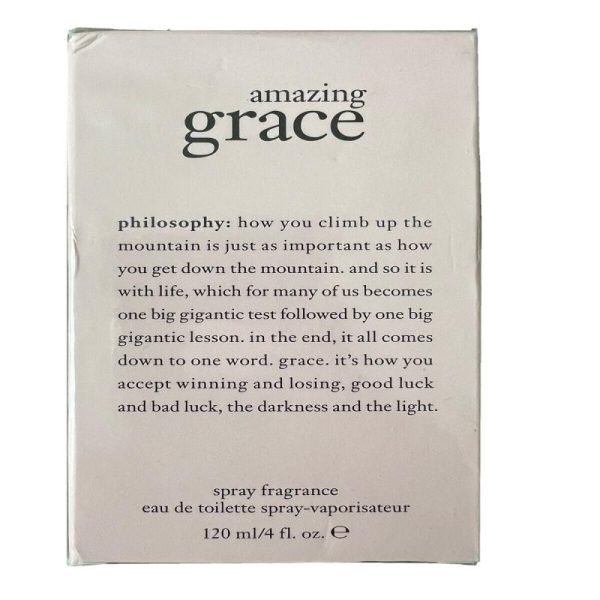 Amazing Grace by Philosophy for Women - 4 oz EDT Spray For Sale