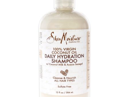 100 Percent Coconut Oil Daily Hydration Shampoo by Shea Moisture for Unisex - 13 oz Shampoo Hot on Sale