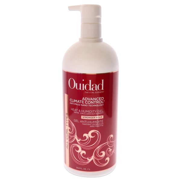 Advanced Climate Control Heat and Humidity Gel - Strong Hold by Ouidad for Unisex - 33.8 oz Gel Online Hot Sale