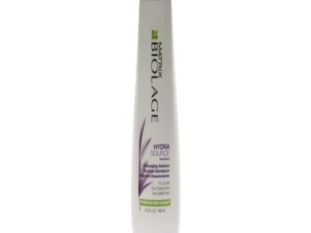 BIOLAGE Hydra Source Detangling Solution Conditioner | Detangles & Controls Static For Less Frizz & Fly-Aways | For Dry Hair | Paraben Free | Vegan | 13.5 Fl. Oz. Supply