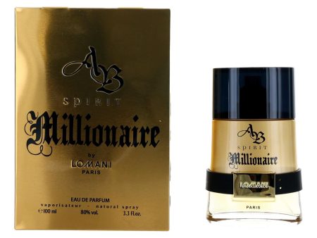 Ab Spirit Millionaire By Lomani, 3.3 Oz Eau De Parfum Spray For Men Supply