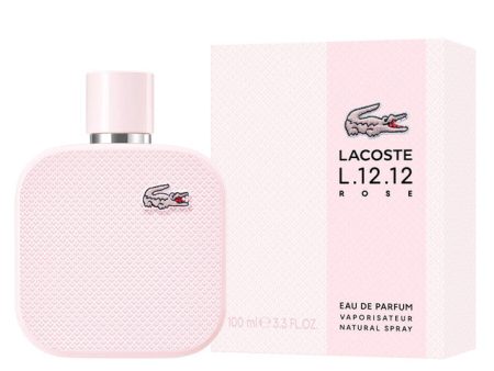 Lacoste L.12.12 Rose 3.3 Eau De Parfum Spray For Women For Sale