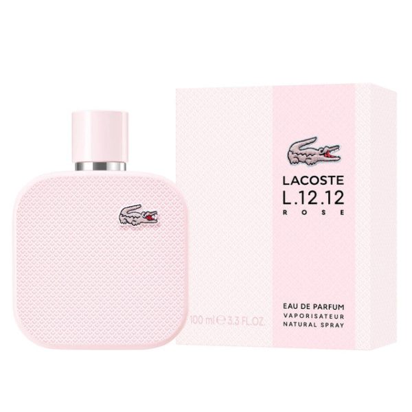 Lacoste L.12.12 Rose 3.3 Eau De Parfum Spray For Women For Sale