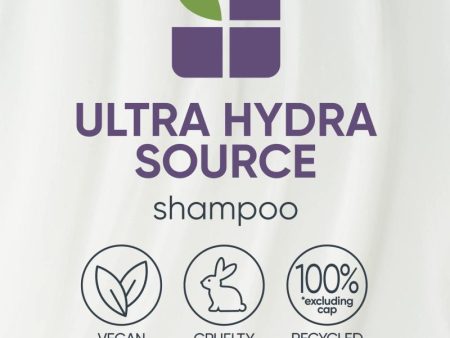 BIOLAGE Ultra Hydra Source | Deep Hydrating Shampoo|Moisturizes Hair to Prevent Breakage | For Very Dry Hair | Paraben & Silicone-Free | Vegan | 13.5 Fl. Oz. Hot on Sale