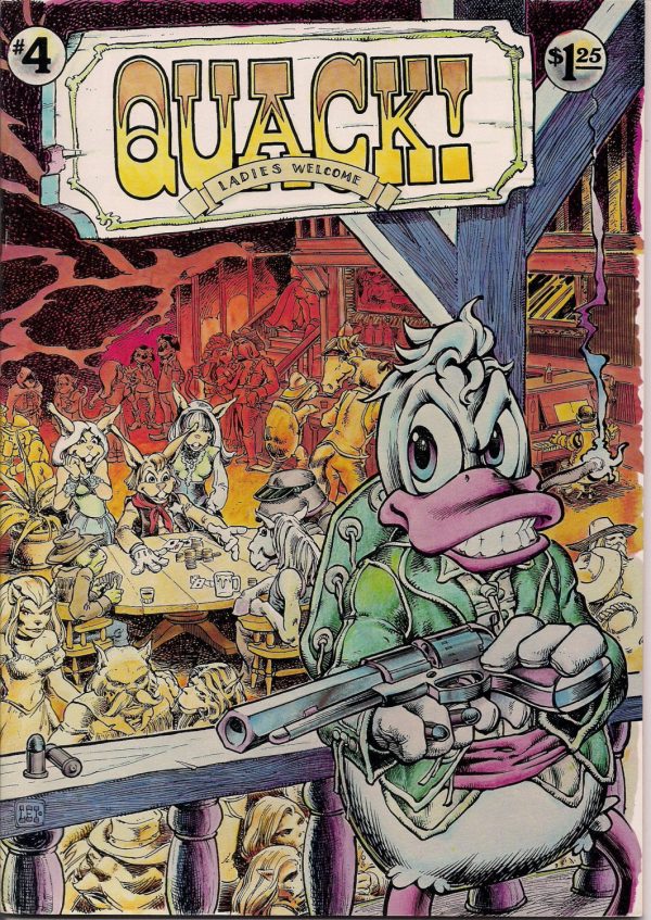 QUACK! #4 Anthropomorphic Dave Sim Steve Leialoha Michael T Gilbert Eisner Spirit parody The Wraith Dot Bucher Alan Kupperberg Supply