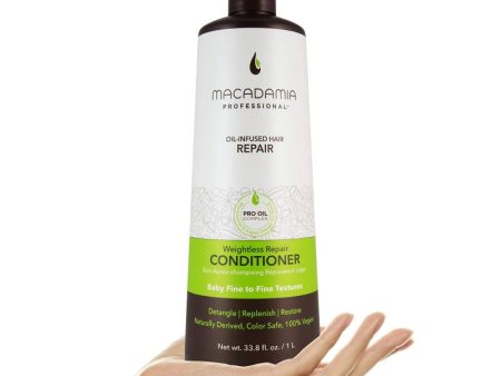 Weightless Moisture Conditioner by Macadamia Oil for Unisex - 33.8 oz Conditioner Cheap