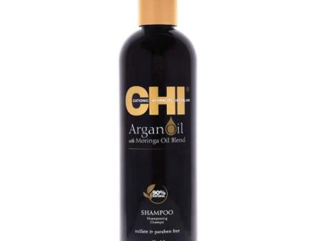 Argan Oil Plus Moringa Oil Blend Shampoo by CHI for Unisex - 11.5 oz Shampoo For Discount