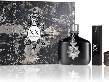 John Varvatos Xx 3 Pcs Set: 4.2 Eau De Toilette Spray + 0.5 Eau De Toilette + 0.57 Eau De Toilette Spray on Sale