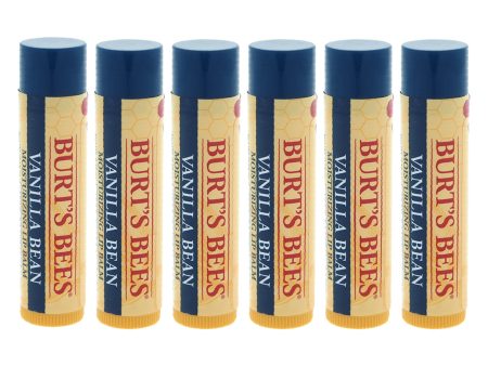 Vanilla Bean Moisturizing Lip Balm by Burts Bees for Unisex - 0.15 oz Lip Balm - Pack of 6 For Sale