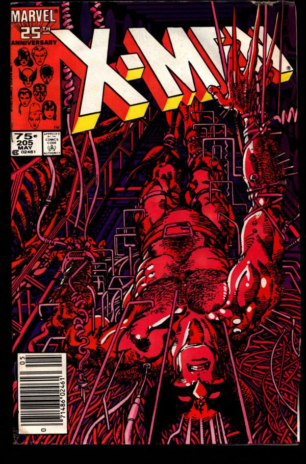 Uncanny X-MEN #205 Wolverine Chris Claremont Barry Windsor-Smith Rogue Storm Jean Gray Newstand Sale