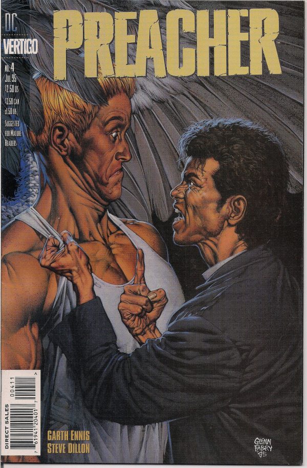 PREACHER #4, Garth Ennis,Steve Dillon,Jesse Custer,The Saint of Killers,Cassidy,Tulip,DC Comics Vertigo Press Discount