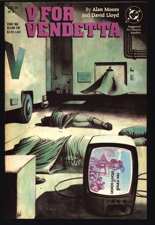 V For VENDETTA 4 1988 ALAN MOORE David Lloyd Guy Fawkes Fifth of November Gunpowder Treason Plot Totalitarian London England Parliament Online Sale