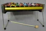 A Gem! Like New 1960 s DIAMOND Metal & Wood Toy Xylophone International Pitch A =440 Made in JAPAN by MARIKO  with original stick or Mallet Supply