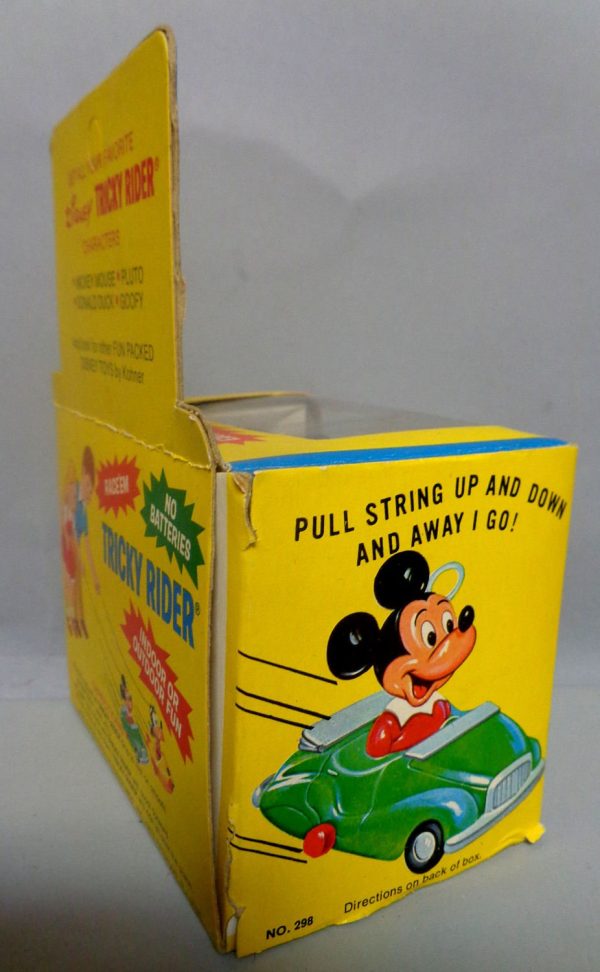 DISNEY TRICKY RIDER,Goofy,298, String Powered, Vintage Childs Toy, Walt Disney Productions,  Kohner Bros,Mickey Mouse Club, Push & Pull Sale