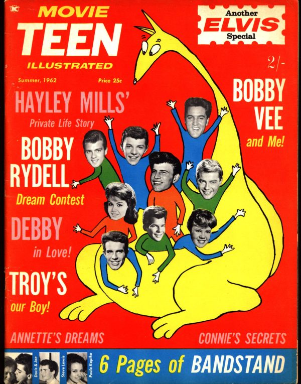 MOVIE TEEN 1962 ELVIS Issue American Bandstand Warren Beatty Connie Francis Bobby Rydell & Vee Haley Mills Annette Funicello Rock N Roll For Discount