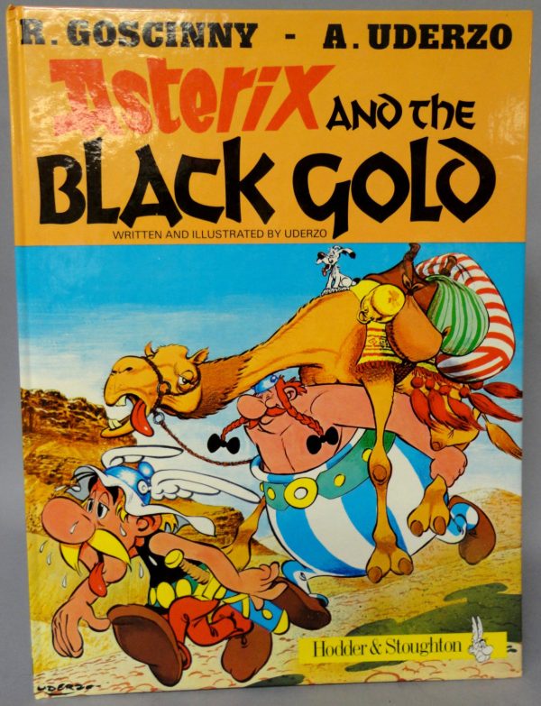 ASTERIX and the Black Gold Hardcover GOSCINNY and UDERZO Obelix Darguard Int Pub Ltd For Sale