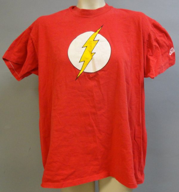 The FLASH Logo DEADSTOCK 1988 DC Comics SuperHero Extra Large X L Tshirt Graphitti Designs Discount