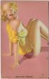 Rare Original 1940s EARL MORAN High Blond Pressure MUTOSCOPE Arcade card Cheesecake Pinup series For Cheap