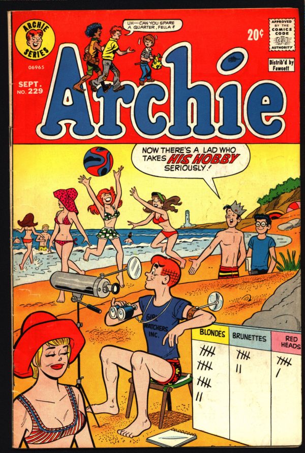 Archie Comics  #229 1973 Dan DeCarlo Joe Edwards Harry Lucey Archie Andrews Jughead Betty & Veronica Riverdale High For Discount