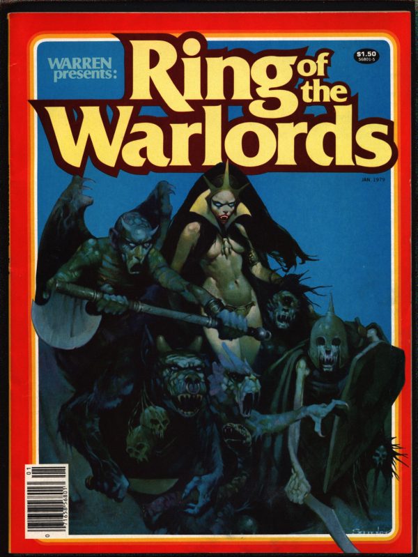 Warren Presents Ring Of The Warlords Comix Magazine, Dax the Destroyer, Merlin, Barbarian, Fantasy, Esteban Maroto, Gonzalo Mayo, Wally Wood Cheap