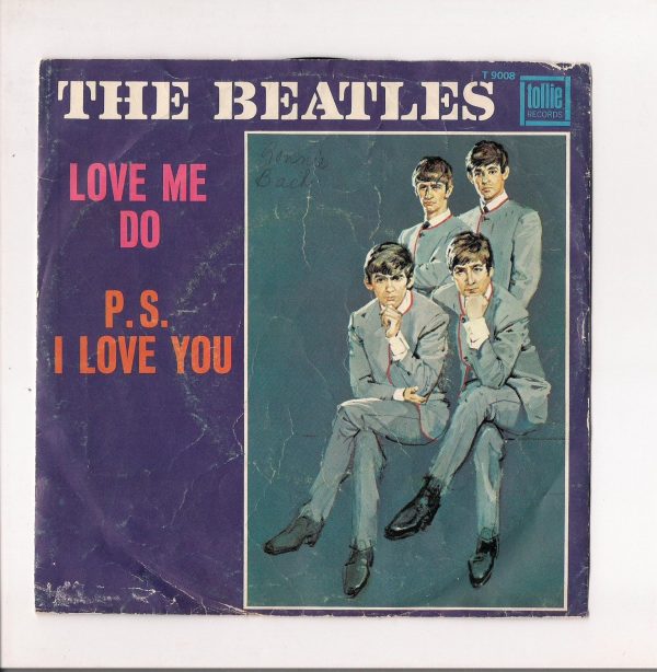 BEATLES 7  Picture Sleeve Tollie 9008 Love Me Do P. S. I Love You John Lennon Paul McCartney George Harrison Ringo Starr British Invasion Hot on Sale