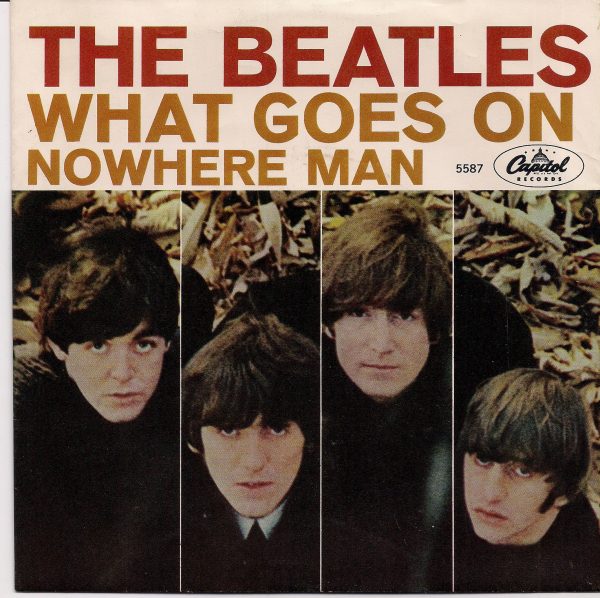 BEATLEmania! 7  Picture Sleeve Beatles,Nowhere Man-What Goes On,John Lennon,Paul McCartney,George Harrison,Ringo Starr,British Invasion Cheap