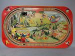 Gorgeous Vivid 1958 DISNEYLAND Express Train Tin Litho- All Metal LAYOUT Only by MARX Walt Disney Productions Mickey Mouse Club Online