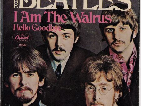 BEATLEmania! 7  Picture Sleeve,Hello Goodbye, I Am the Walrus,John Lennon,Paul McCartney,George Harrison,Ringo Starr,British Invasion Fashion