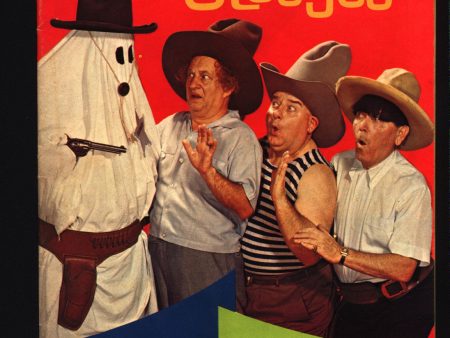 THREE STOOGES #41 Gold Key Comics TV Comedy #10005-812 Moe Howard, Larry Fine, Curly Joe, slapstick Ghosts & Cowboys Parody Hot on Sale