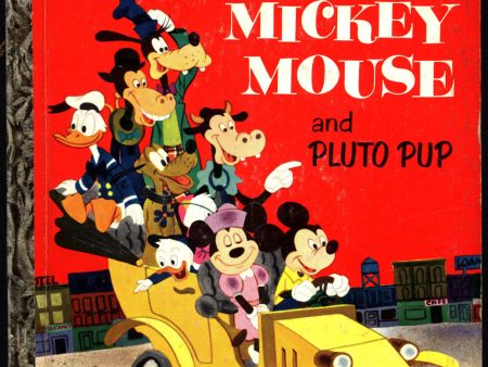 Walt Disney Mickey Mouse and Pluto Pup Little Golden Book D76 Elizabeth Beecher Campbell Grant Minnie Donald Duck Goofy Childrens Kids Book For Sale