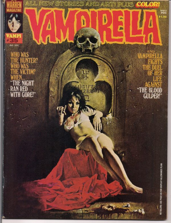 VAMPIRELLA  #35 1974 Jose Gonzalez Enrich Torres Rafael Auraleon COLOR SECTION For Discount