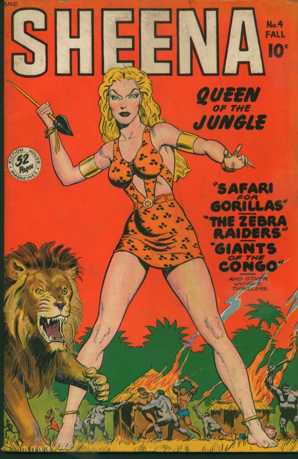 SHEENA Queen of the Jungle Comics #4,1 948 Fiction House Comics, Golden Age Comics, Jungle Action, Catfights, Pin-Up Art Online now