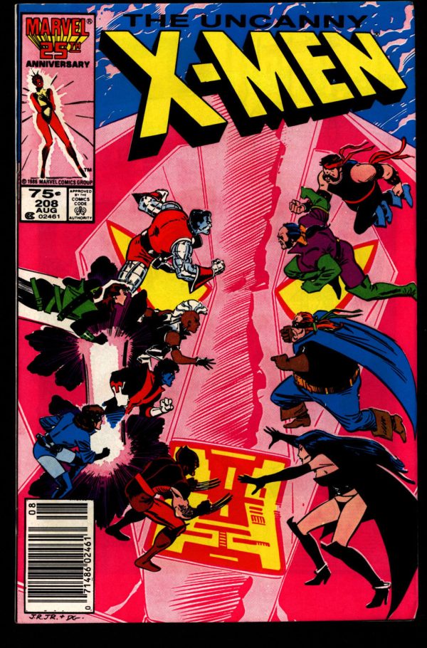 Uncanny X-MEN #208 Versus the Hellfire Club Wolverine Chris Claremont John Romita Jr. Rogue Storm Jean Gray Newstand For Cheap