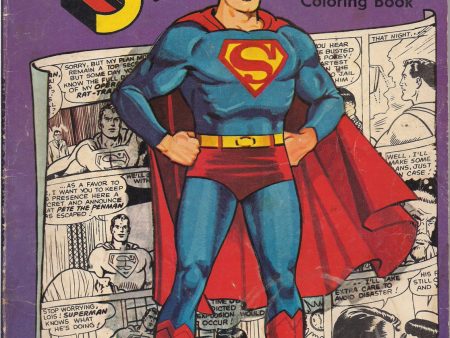 DC Comics SUPERMAN Coloring Book 1966 Whitman NPP National Periodical Publications For Cheap