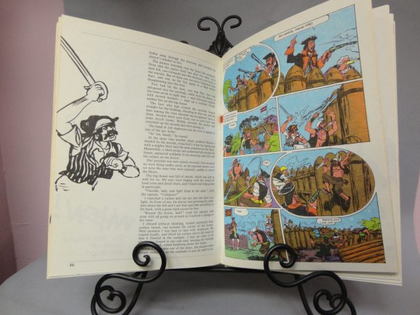 TREASURE ISLAND Robert Louis Stevenson Comics and Classics Comic Book & Text adaptation Hardcover Book Hot on Sale