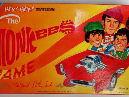 MONKEES, 1967,Beautiful Transogram Board Game,Sixties Toy,Bubble-Gum Music,Teeny Bopper,Micky Dolenz,Michael Nesmith,Davy Jones,Peter Tork For Sale