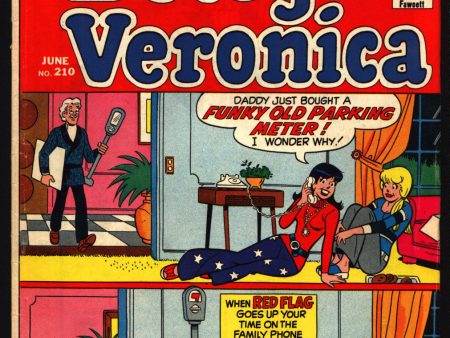 Archie’s Girls BETTY and VERONICA #210 Archie Comics 1973 Archie Andrews Jughead Riverdale High Hot on Sale