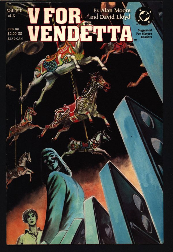 V For VENDETTA 8 1988 ALAN MOORE David Lloyd Guy Fawkes Fifth of November Gunpowder Treason Plot Totalitarian London England Parliament Sale