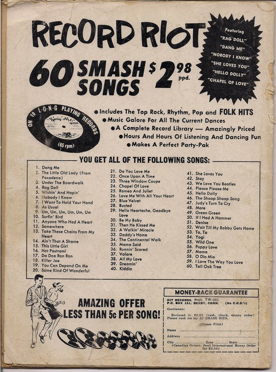 BEATLEmania! Teen World Magazine,Feb 1965,BEATLES,Elvis,Animals,Searchers,Dave Clark 5,Patty Duke,British Invasion,Rock and Roll Music Sale