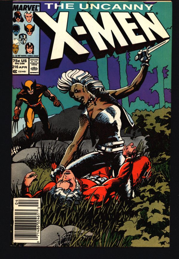 Uncanny X-MEN #216 Chris Claremont Butch Guice Crimson Commando Super Sabre Stonewall Newstand Hot on Sale